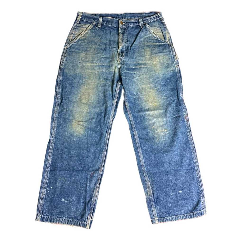 Carhartt Vintage Carhartt Thrashed Carpenter Jeans - image 1
