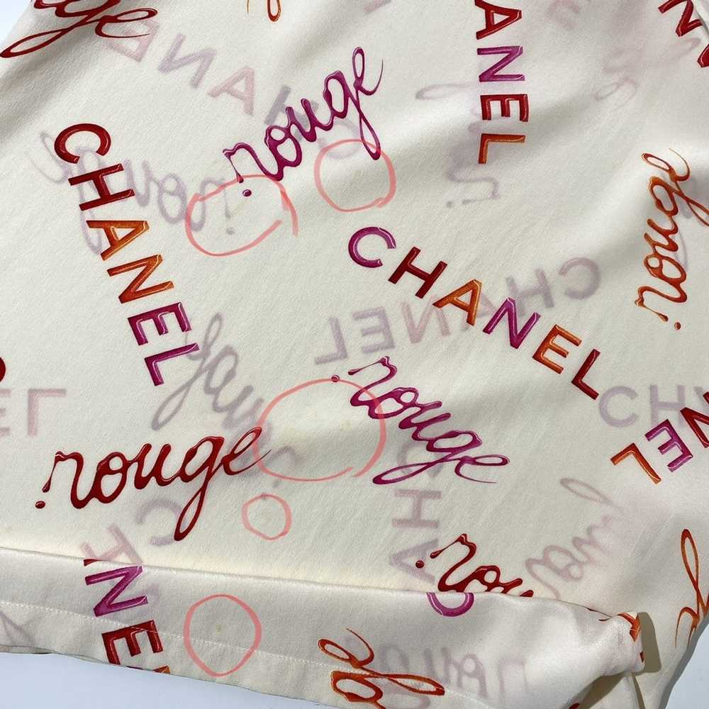 Chanel × Vintage Chanel 1996 Rouge Coco Logo Silk… - image 7