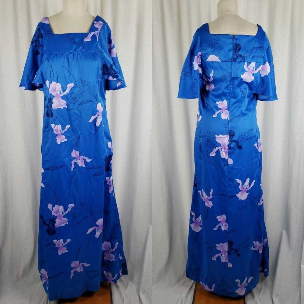 Vintage Paradise Isle Maxi Hawaiian MuuMuu Sun Dr… - image 1