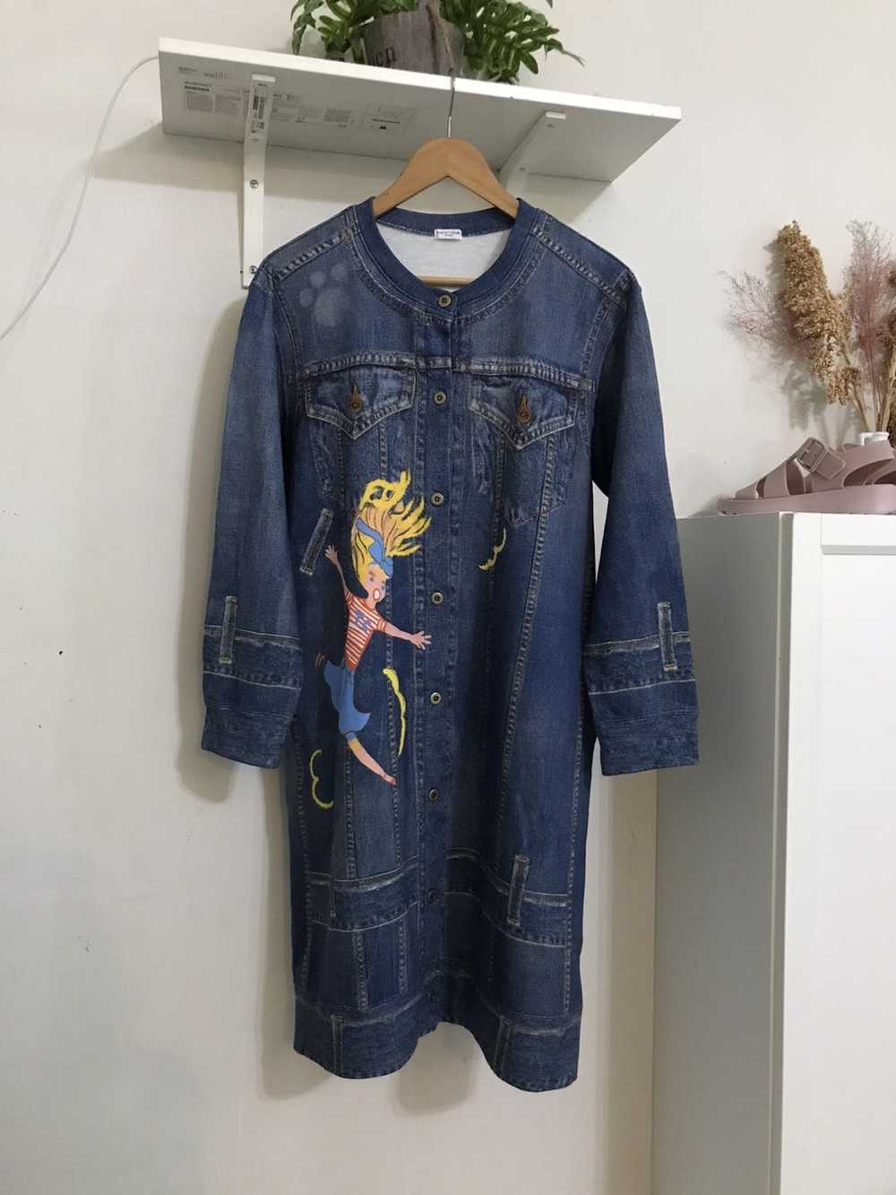 Tsumori Chisato Jeans Design Button Up Long Sweat… - image 2