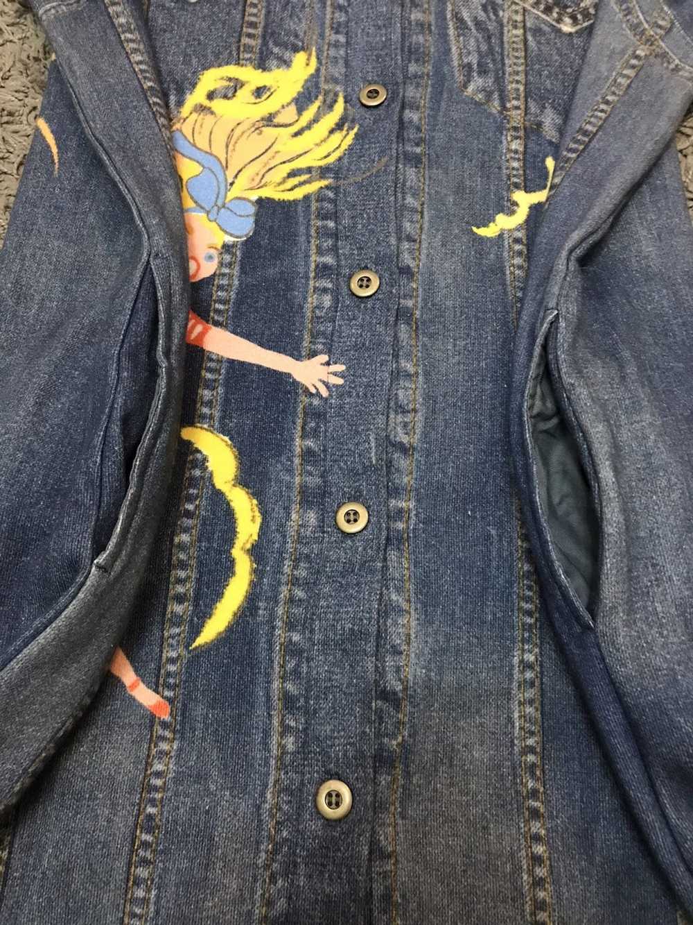 Tsumori Chisato Jeans Design Button Up Long Sweat… - image 8