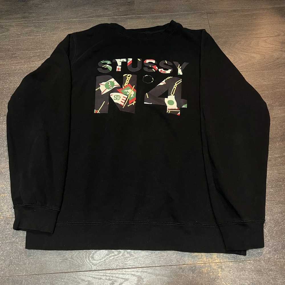 Stussy × Vintage classic stussy No4 crewneck swea… - image 2