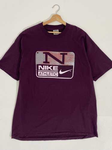 Vintage 1990's Burgundy Bootleg Nike T-Shirt Sz. 2