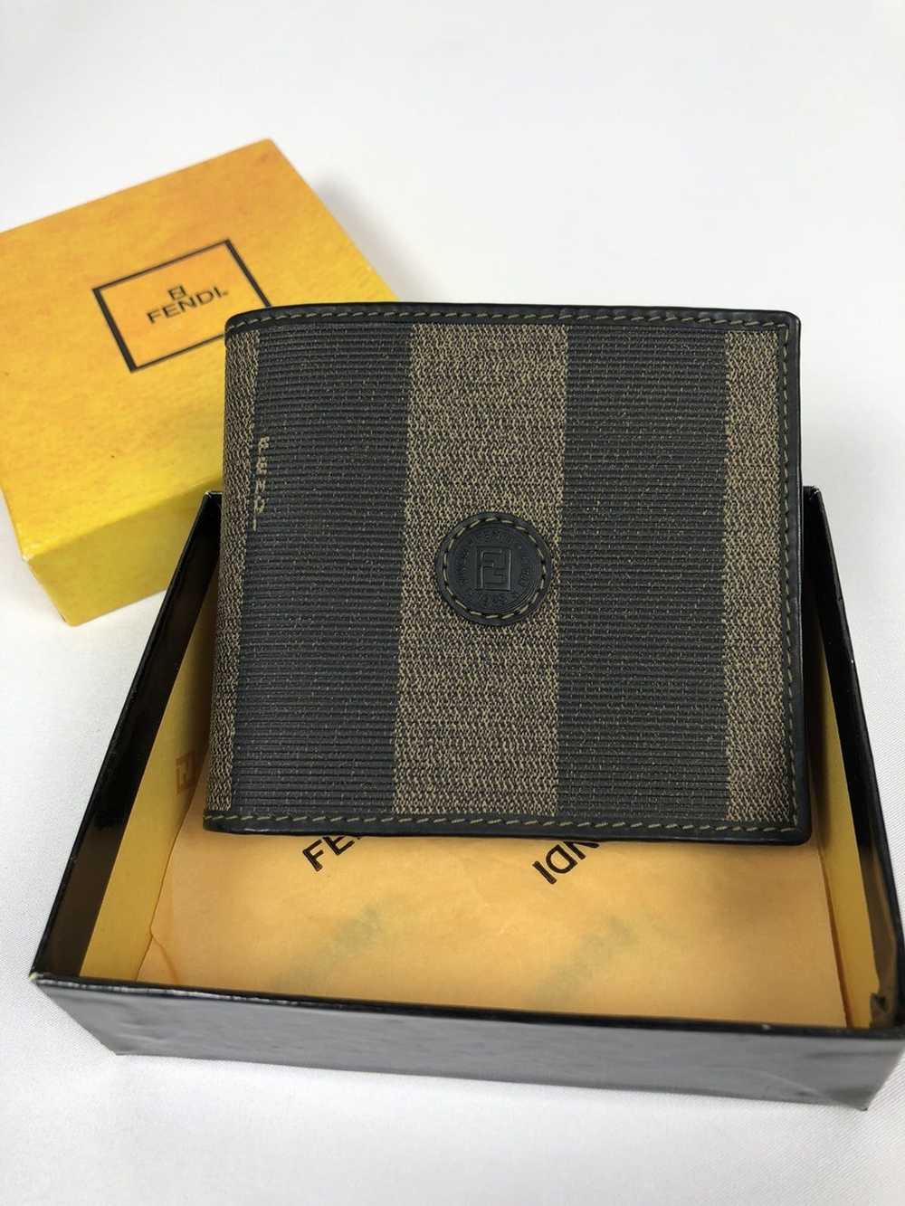 Fendi Fendi FF striped bifold wallet - image 1