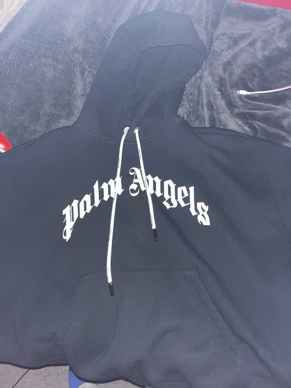 Palm Angels Palm Angels Curved Logo Hoodie - image 1