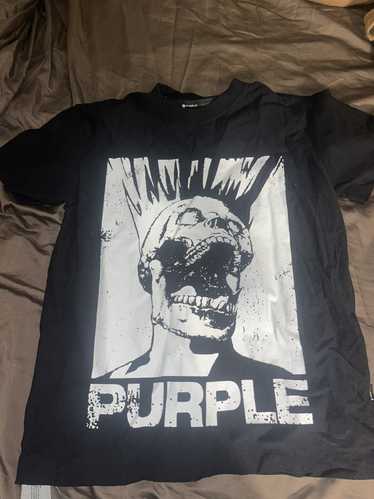 Purple Purple Brand Yelling Skull Tee