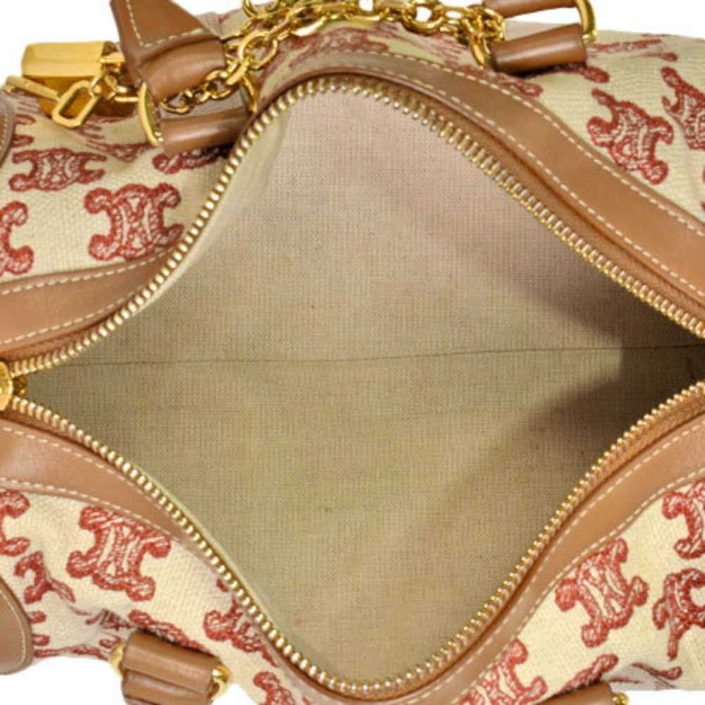 Celine Celine Small Boston Bag Handbag Brown x Re… - image 7