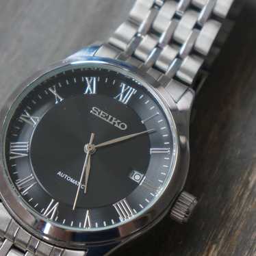 Seiko mens black watch Gem