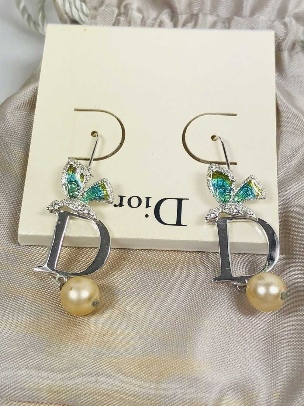 Dior Dior D butterfly ear rings - image 2