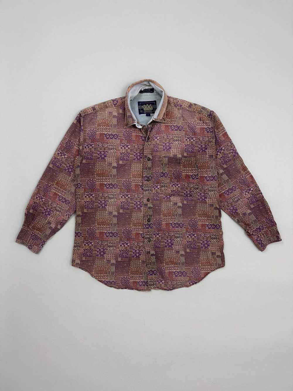 Chaps × Vintage Vtg Distressed RL Chaps Button Up… - image 1