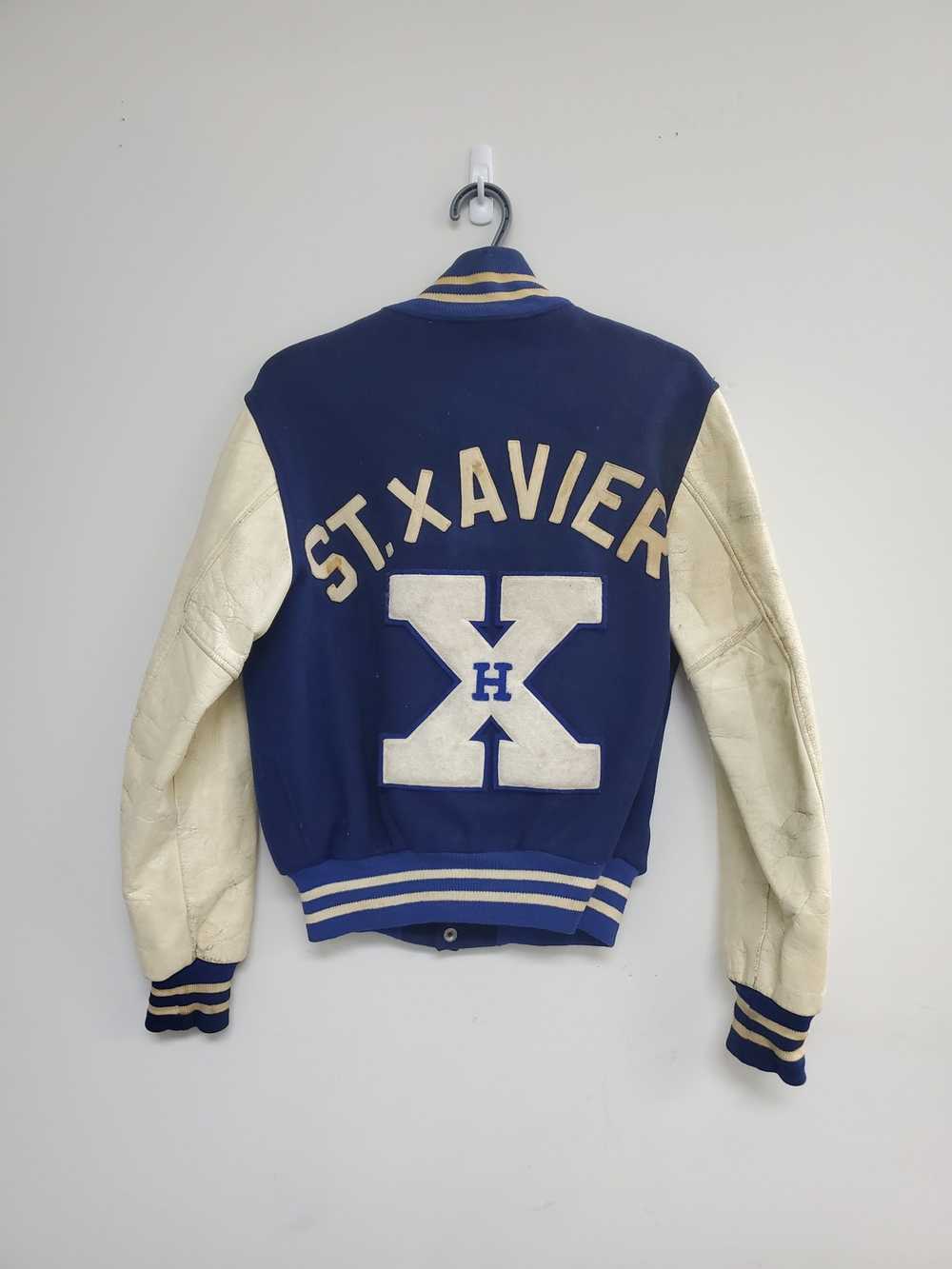 Vintage Vintage St. Xavier Varsity Jacket Size Me… - image 6