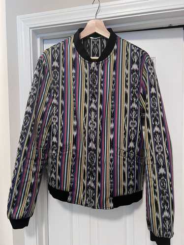 Saint Laurent Paris Ikat reversible teddy jacket