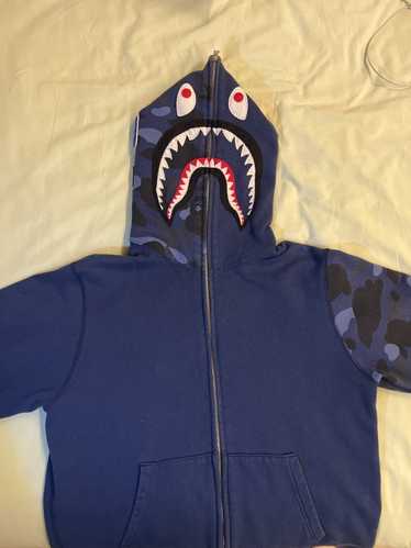 SHARK HOODIE in blue - Palm Angels® Official
