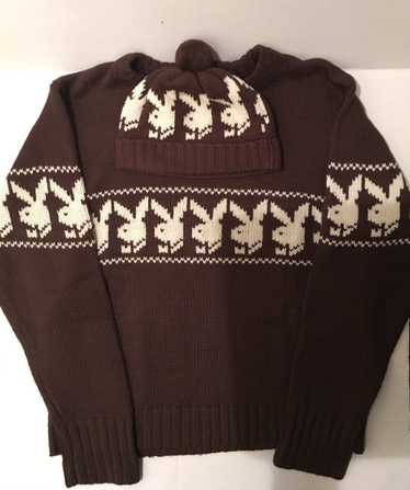 Vintage Playboy brown wool sweater set