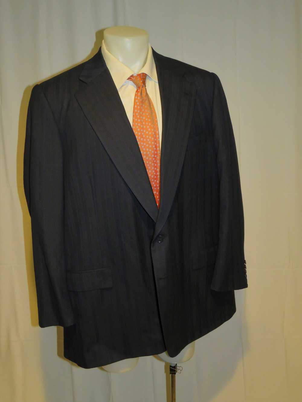 Bespoke × Loro Piana Mainline Super 190 Blue Stri… - image 6