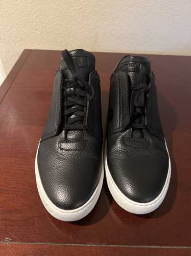 Helmut Lang Low Top Black Leather Sneakers