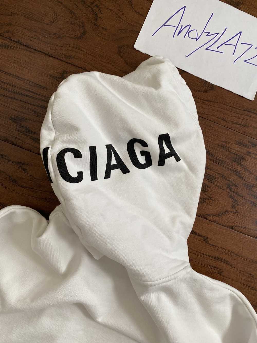 Balenciaga Balenciaga Logo Hoodie - image 4