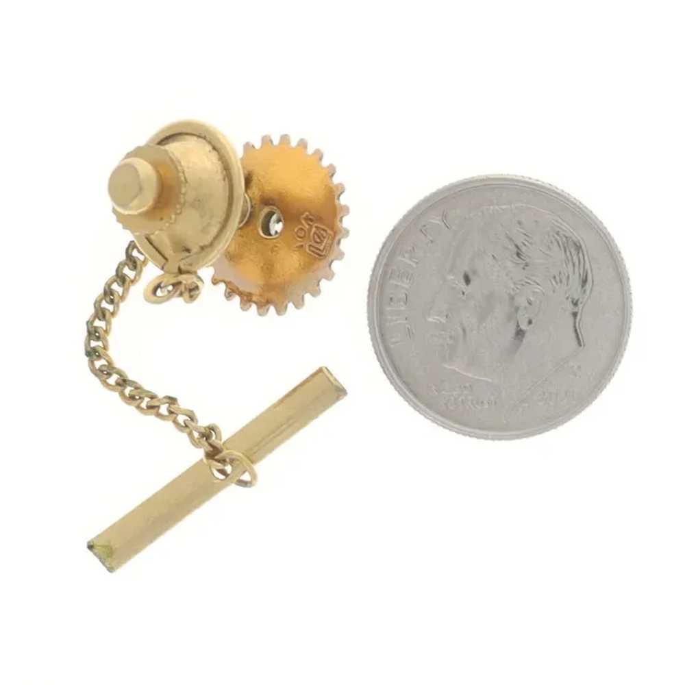 Yellow Gold Rotary International Vintage Tie Tack… - image 3