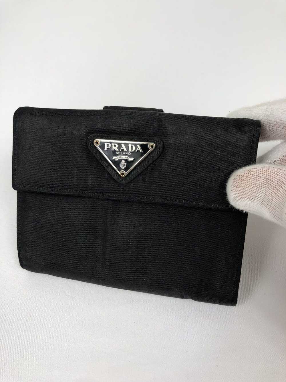 Prada Prada tessuto nero nylon bifold wallet - image 1