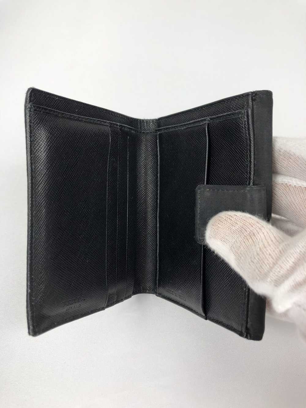 Prada Prada tessuto nero nylon bifold wallet - image 2