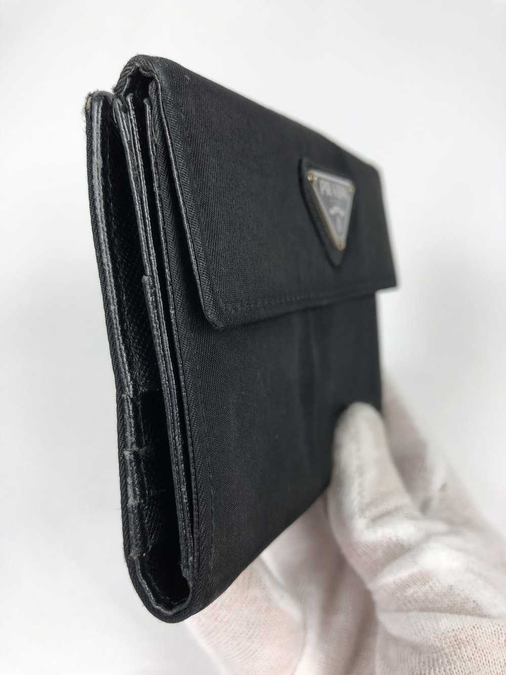 Prada Prada tessuto nero nylon bifold wallet - image 5