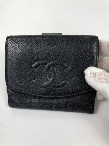 CHANEL Classic Black Caviar Leather Big CC Bi Fold Long Wallet  Card/Bill/Coin - My Dreamz Closet
