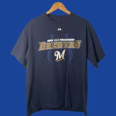 Big & Tall Men's Majestic Milwaukee Brewers Ryan Braun Authentic Gold  Cerveceros Cool Base Jersey