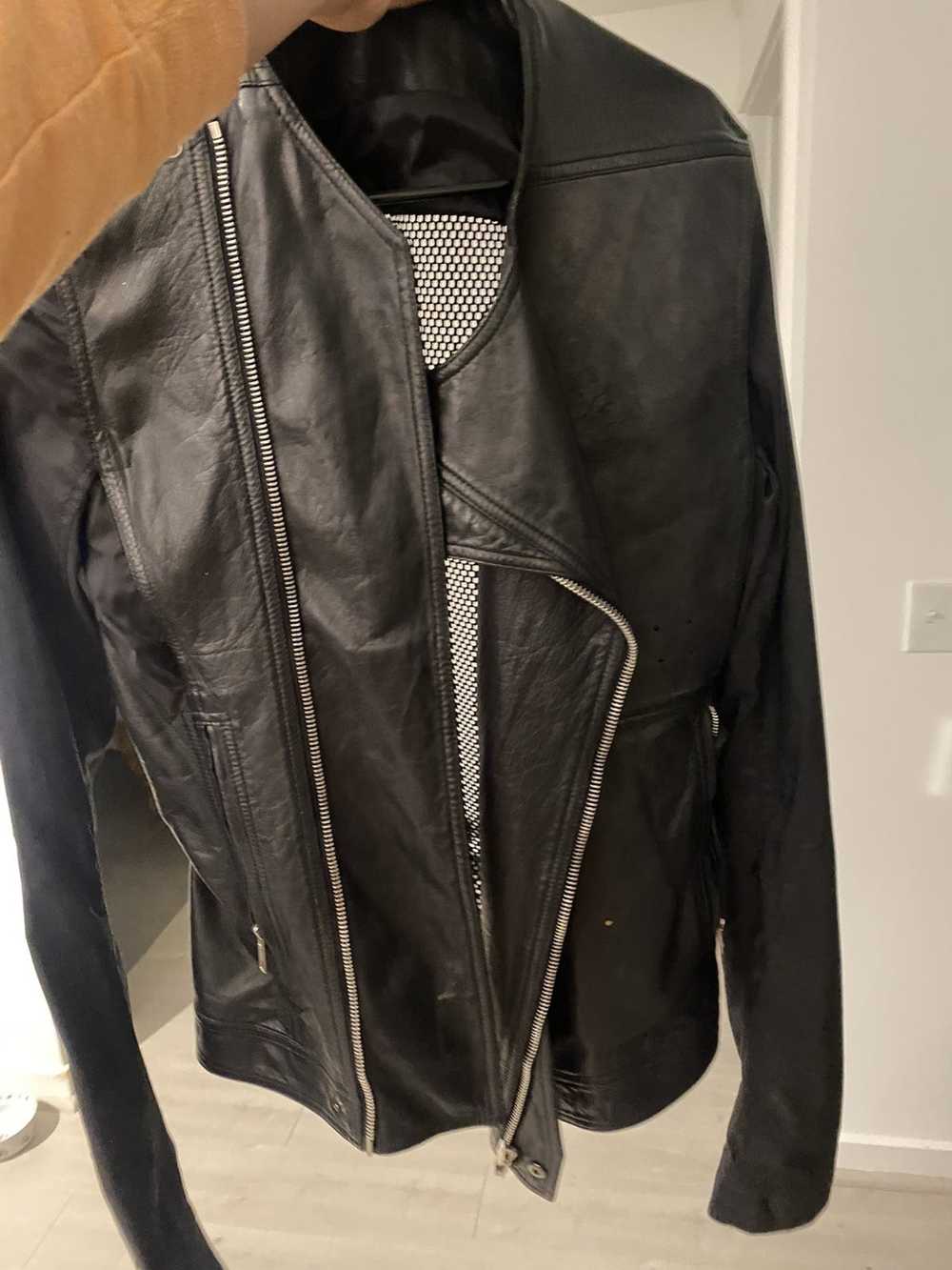 Rick Owens 2014 Rick Owens Leather & Nylon jacket - image 5