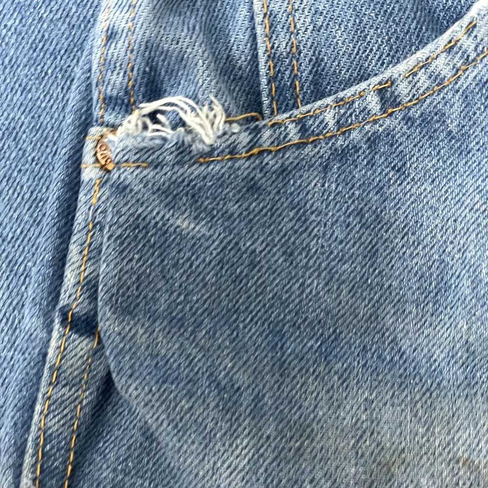 Sears 60's Sears Roebucks DISTRESSED Blue Jeans W… - image 9