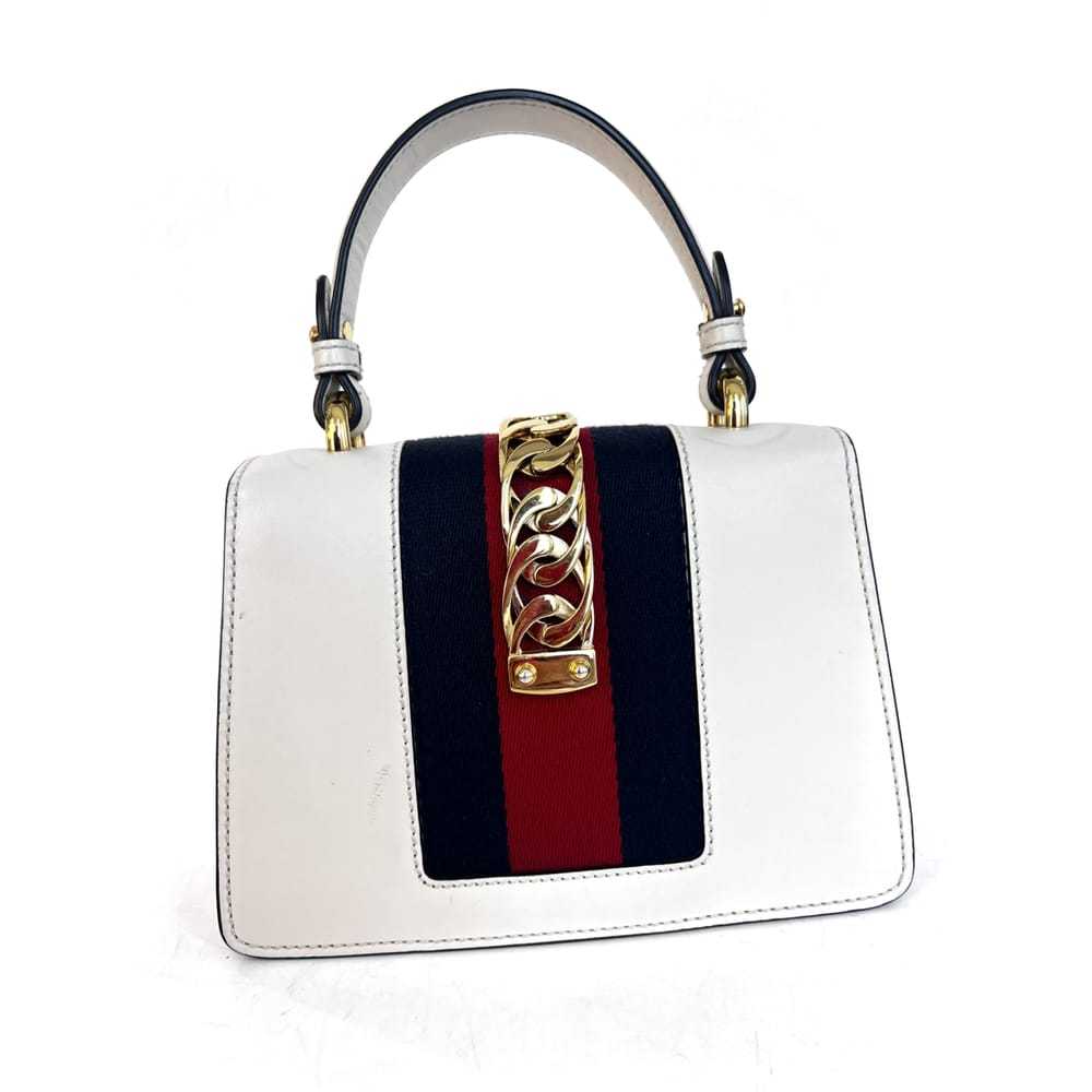 Gucci Sylvie Top Handle leather handbag - image 2