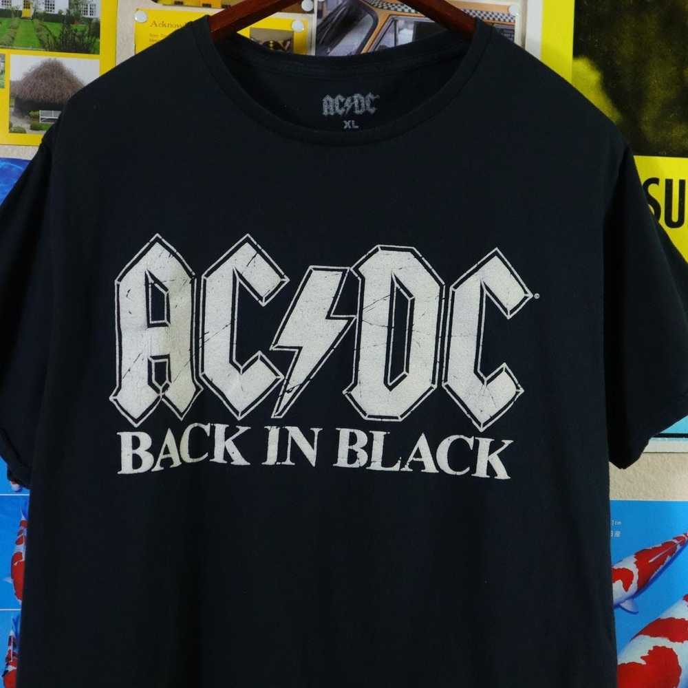 Band Tees × Streetwear ACDC Back in Black Band T-… - image 2