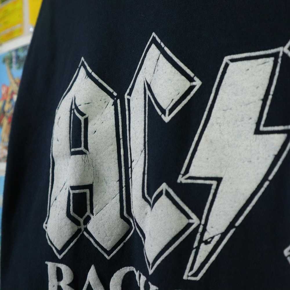 Band Tees × Streetwear ACDC Back in Black Band T-… - image 3