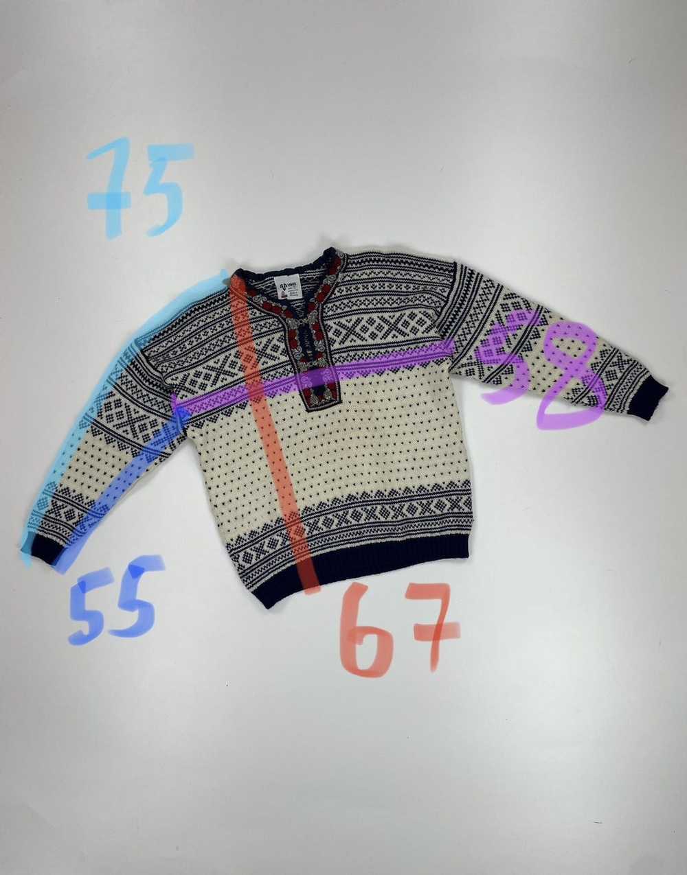 Streetwear × Vintage VOSS wool sweater Unisex siz… - image 10