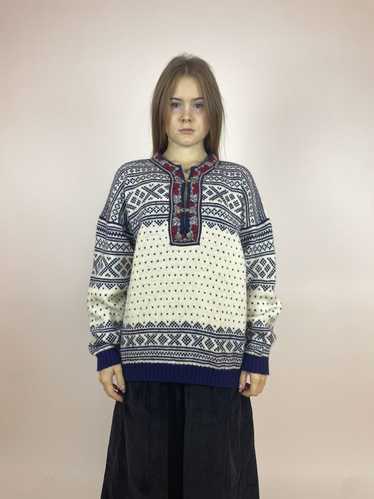 Streetwear × Vintage VOSS wool sweater Unisex siz… - image 1
