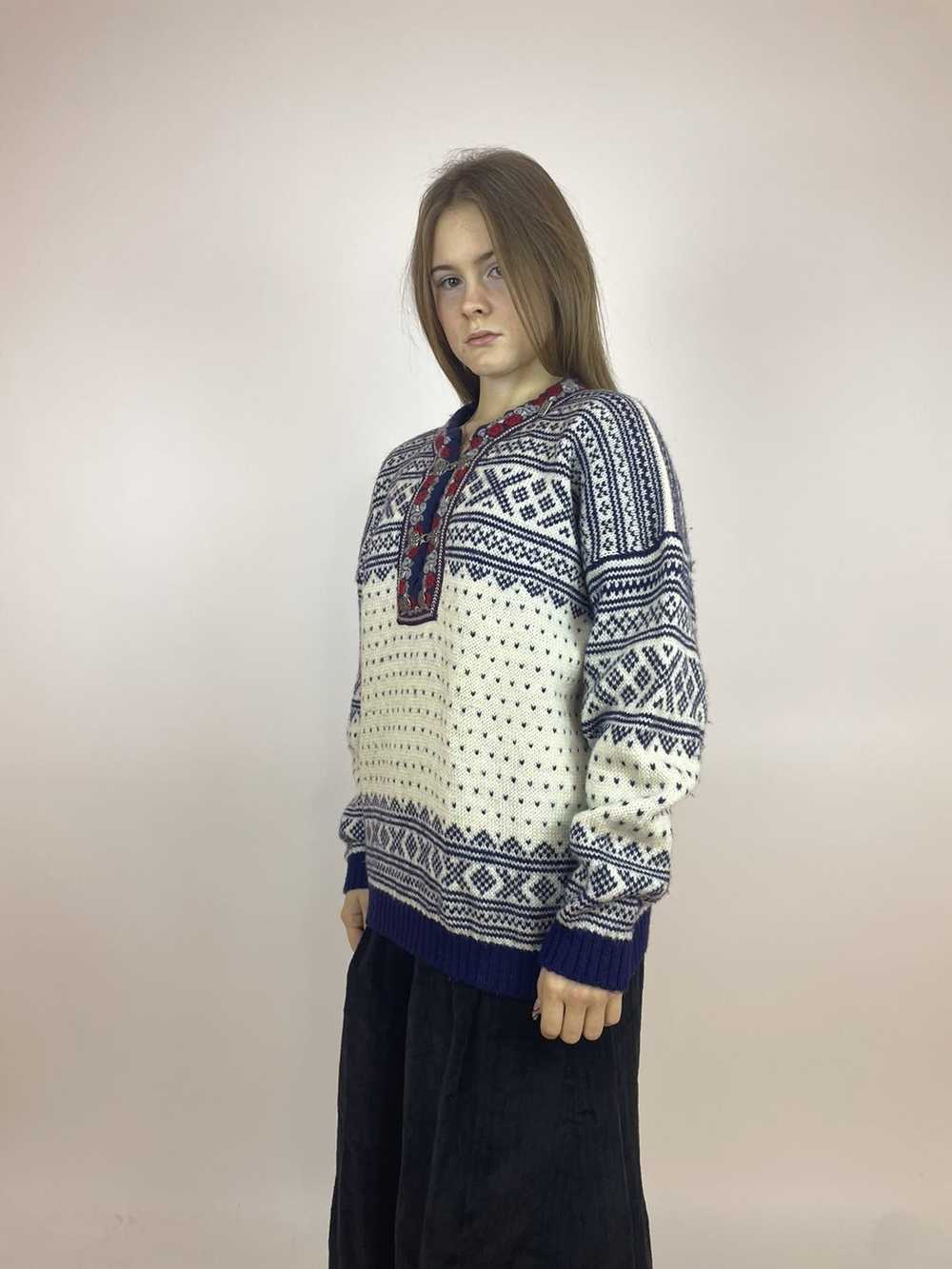 Streetwear × Vintage VOSS wool sweater Unisex siz… - image 3