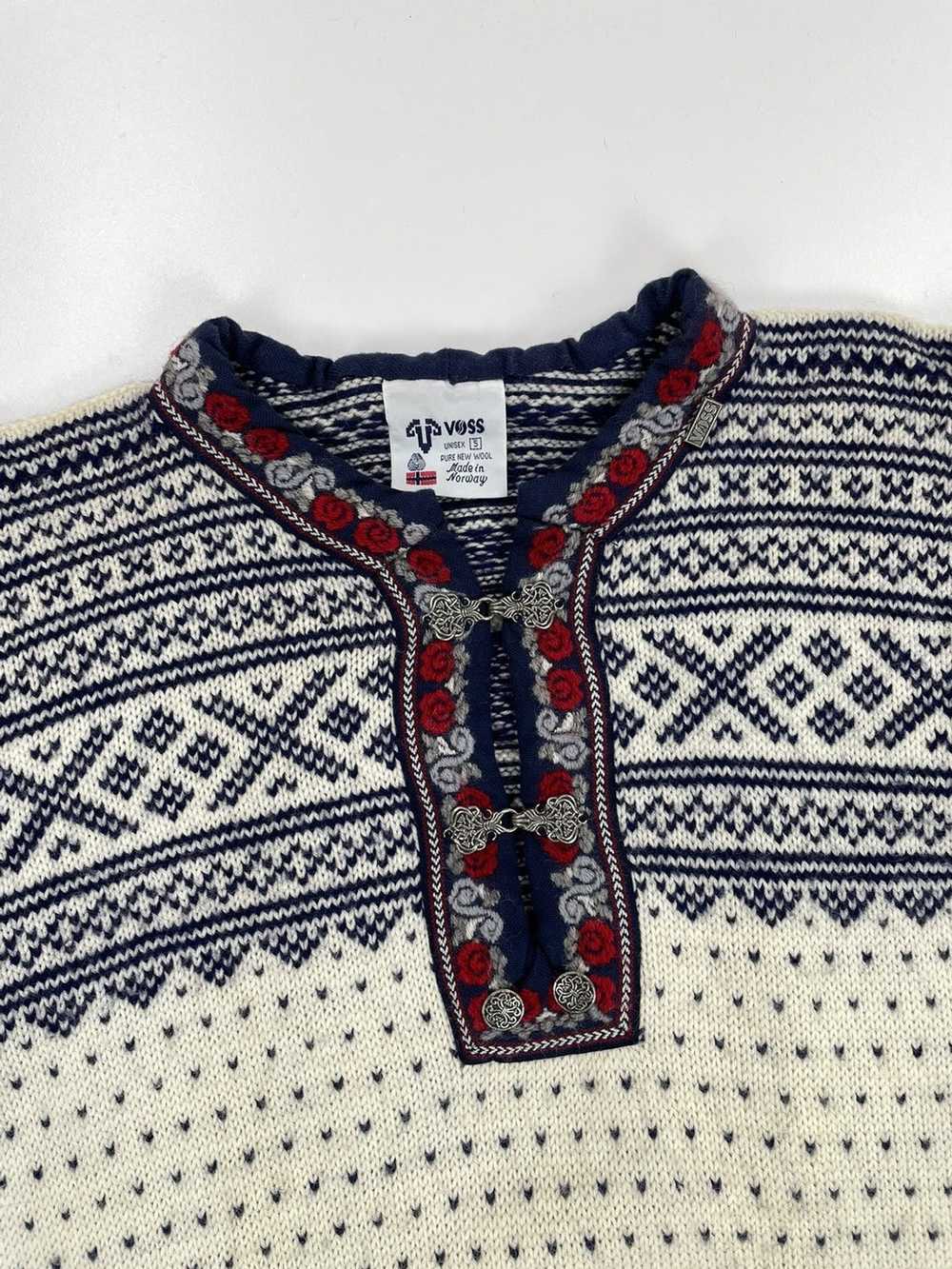 Streetwear × Vintage VOSS wool sweater Unisex siz… - image 5