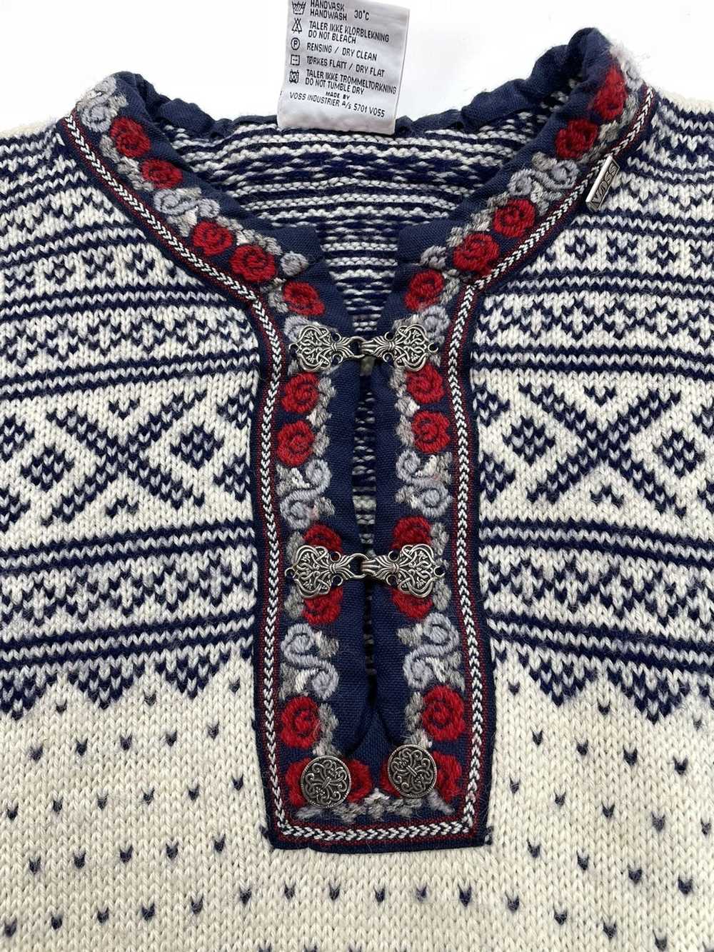 Streetwear × Vintage VOSS wool sweater Unisex siz… - image 9