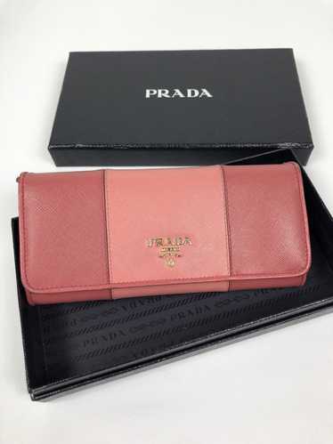 Prada Prada saffiano metal long wallet - image 1