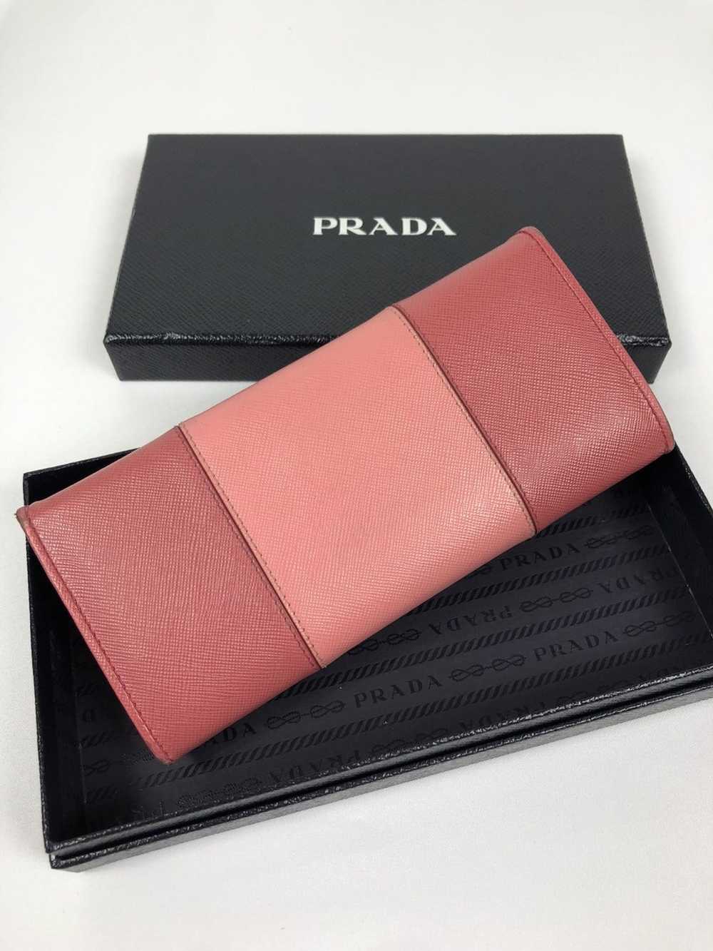 Prada Prada saffiano metal long wallet - image 2