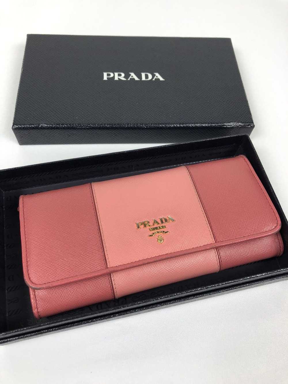 Prada Prada saffiano metal long wallet - image 7