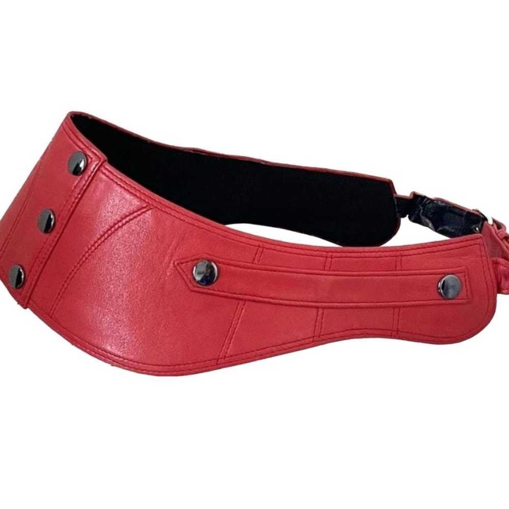 Designer Chloé Leather Saddle Belt c. 90s - image 2