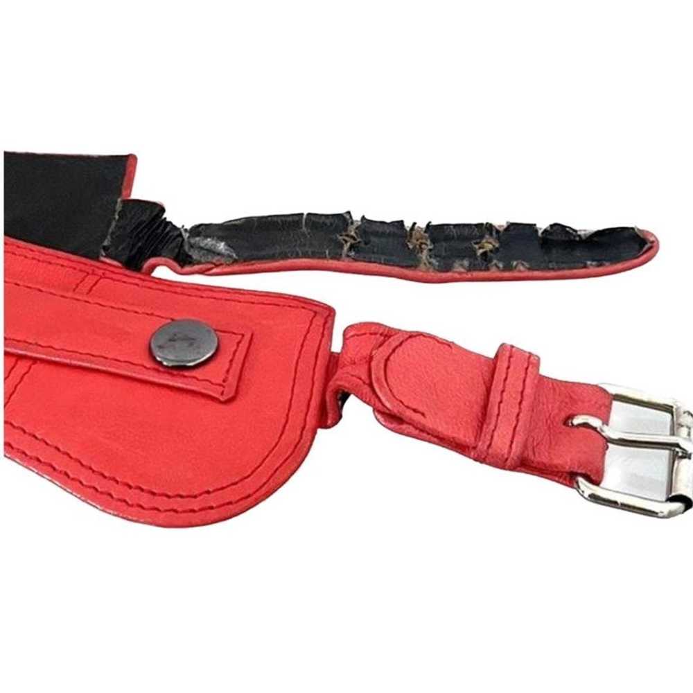 Designer Chloé Leather Saddle Belt c. 90s - image 3
