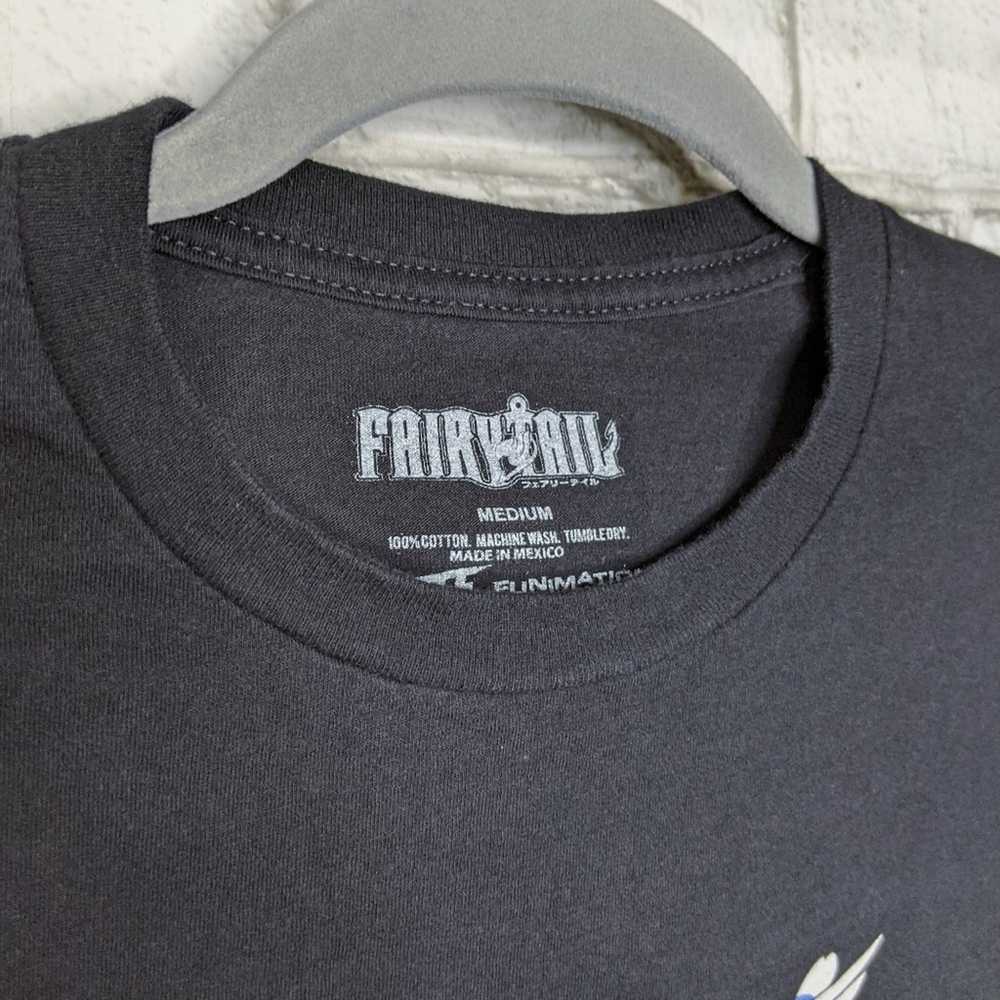 Vintage Fairy Tail Anime T-shirt Medium Black TV … - image 4