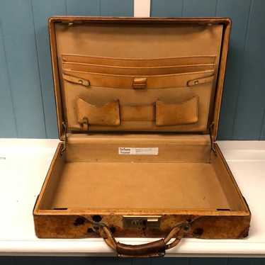 Vintage Vtg Hartmann Luggage mens briefcase leathe