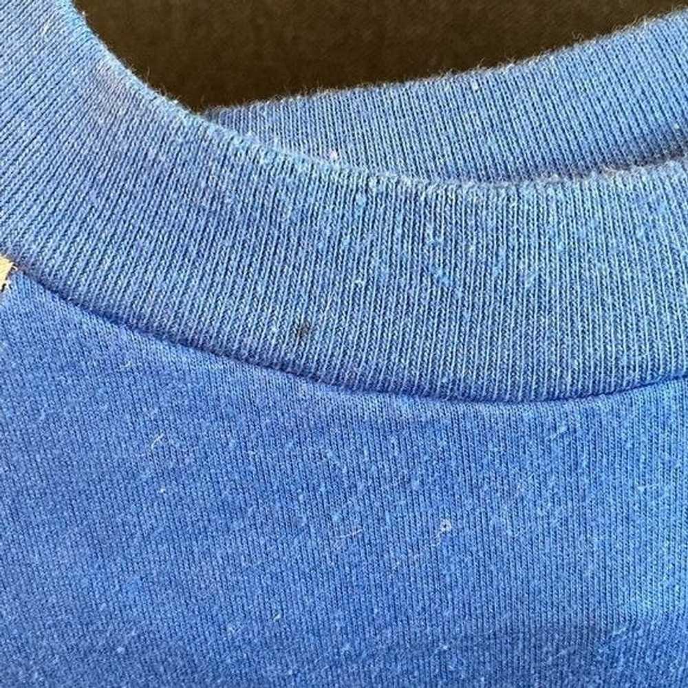 Vintage Vintage 80’s Mazda blue shirt. C121 Has n… - image 4