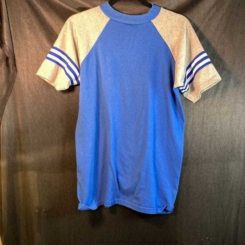 Vintage Vintage 80’s Mazda blue shirt. C121 Has n… - image 5