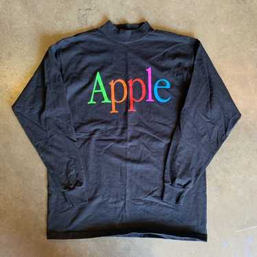 Apple 1990's Apple Logo Mockneck Longsleeve