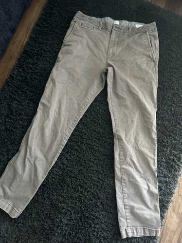 Gap Khakis Tailored Straight Fit Khaki Pants, Men's 29x30 (Grey)