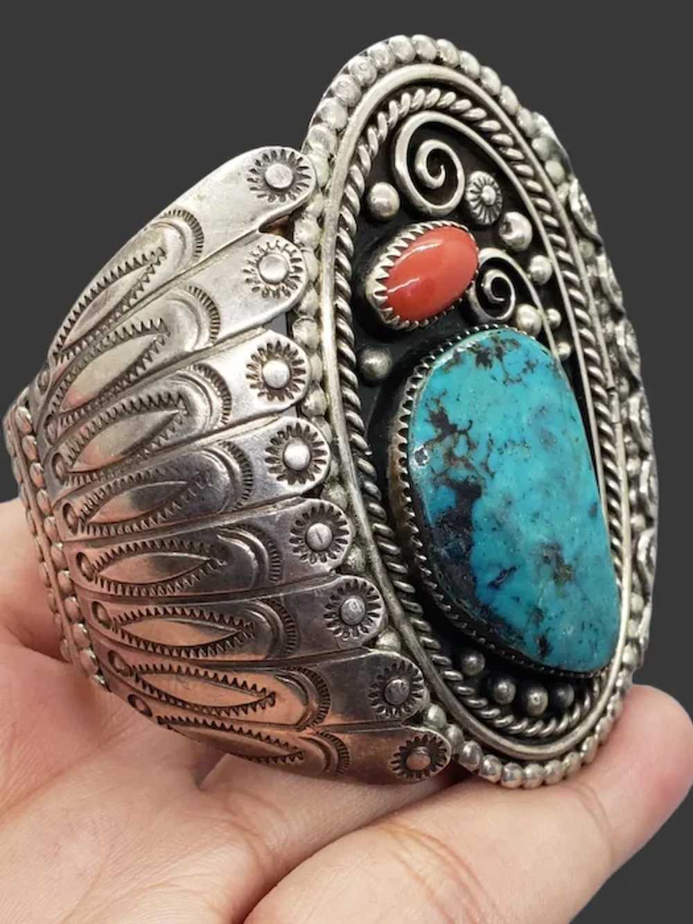 Gorgeous Native American Navajo Sterling Silver T… - image 3