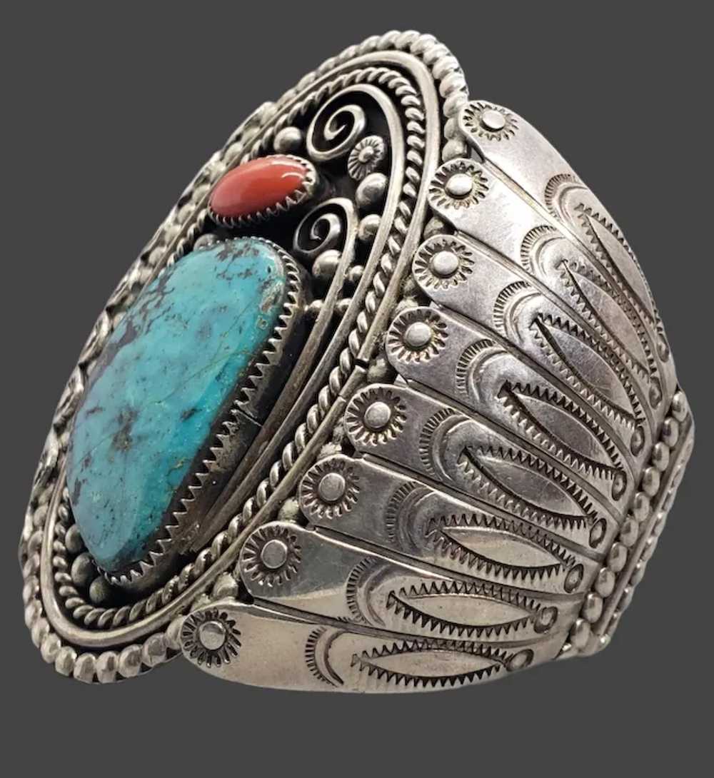 Gorgeous Native American Navajo Sterling Silver T… - image 8